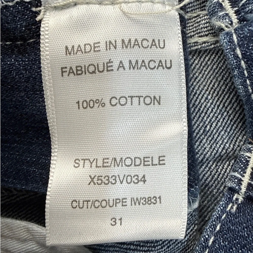 Guess Jeans Mens 31 Blue Bootcut Dark Wash Denim Pants Cotton Macau